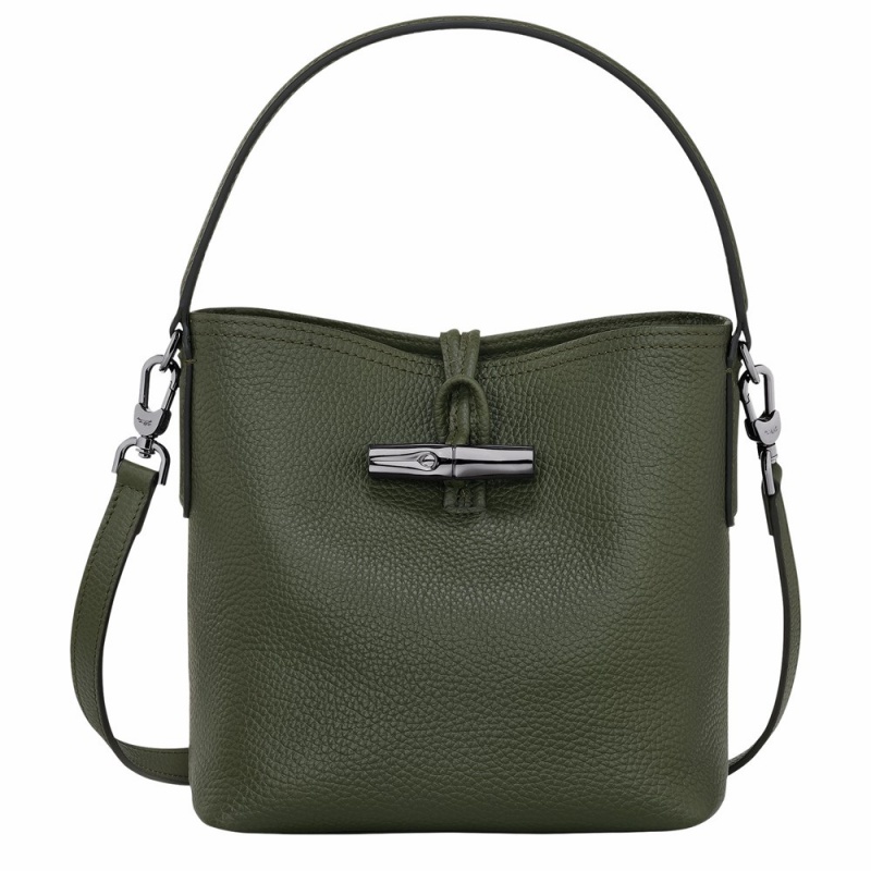 Green Longchamp Roseau Essential XS Women's Bucket Bags